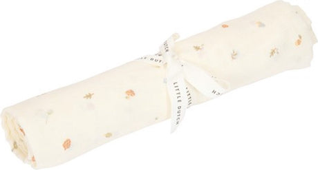 Little dutch swaddle - wit - maat 120 cm - forest friends - forest treasures