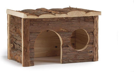Beeztees forest royal blokhut - knaagdier - 28x18x16 cm
