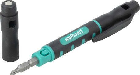 Wolfcraft – Micro-Bit-Stift – Präzisionsschraubendreher – Uhrenschraubendreher – Brille – 8736000