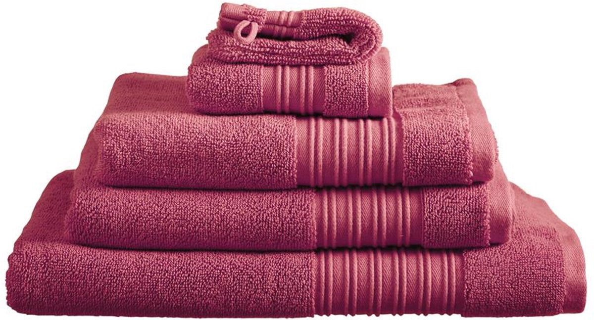 Beddinghouse sheer set van 3 washandjes - rood
