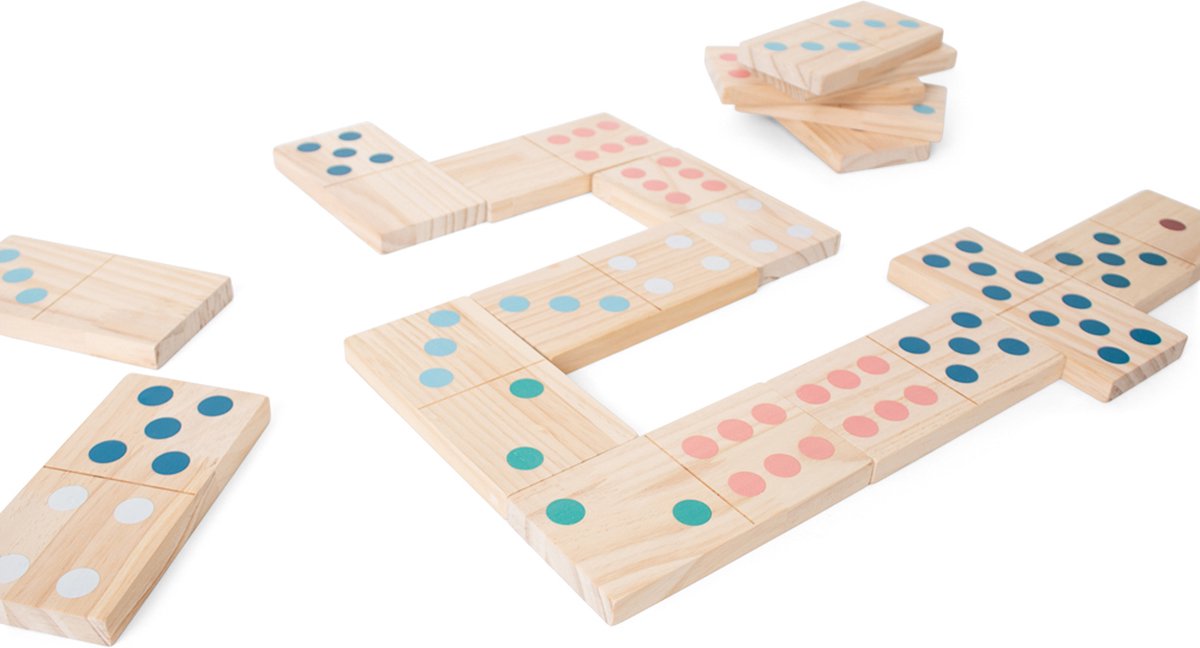 Bs Toys Mega-Dominospiel aus Holz, 28-tlg.