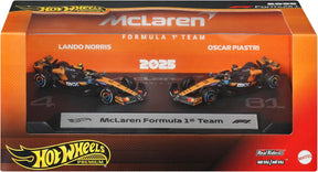 Hot Wheels Premium Formel 1 2er-Set – McLaren Formel 1 Team Piastri und Norris