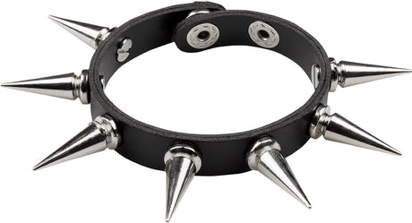 Boland – Armband Spike Deluxe Schwarz – Erwachsene – Damen – Rocker – Punk und so