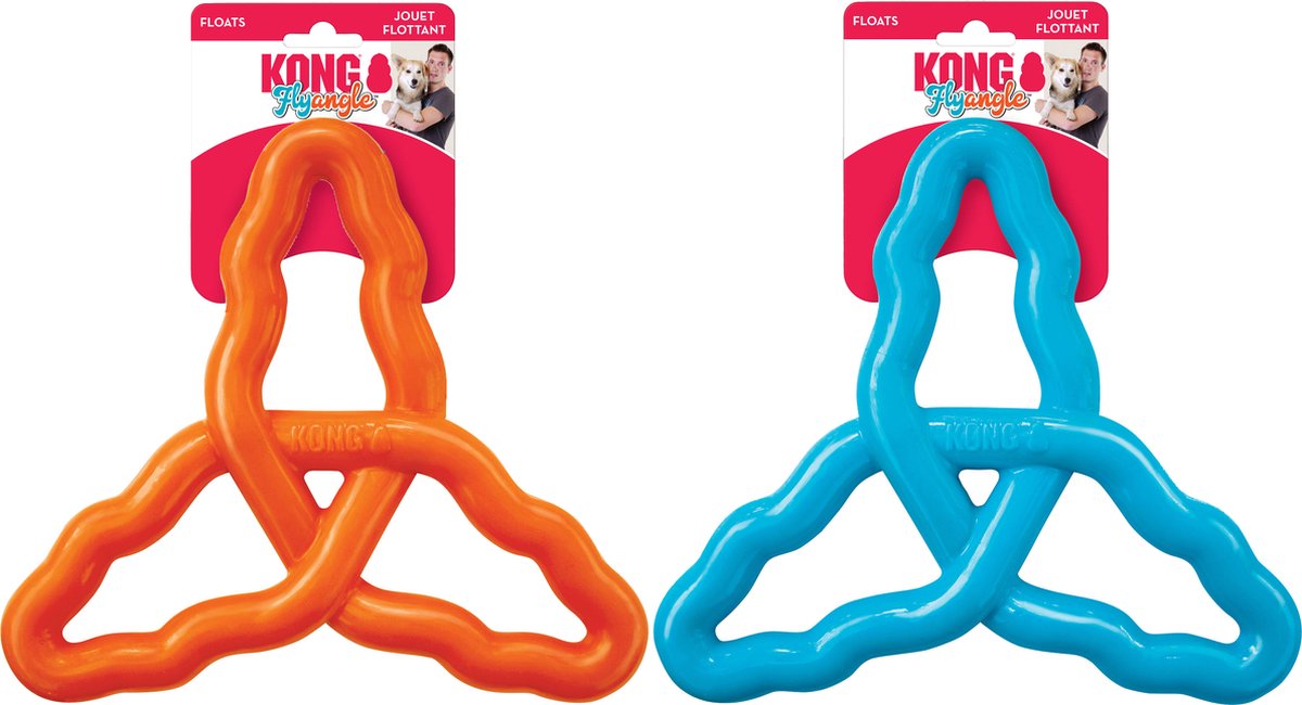 Kong Flyangle Hundespielzeug sortiert | langlebiges Ziehspielzeug