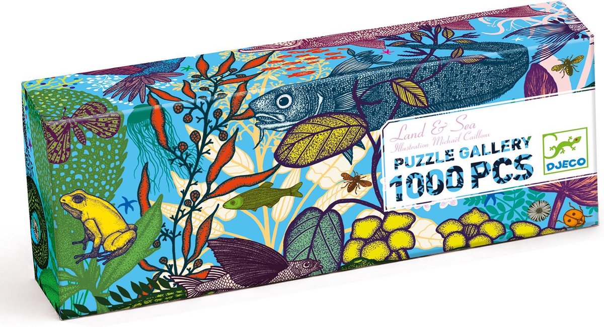 Djeco - Puzzle - Land und Meer - 1000 Teile