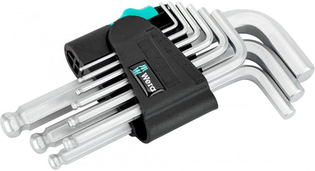 Wera 05021406001 9-teiliger Innensechskantschlüsselsatz – 1,5–10 mm