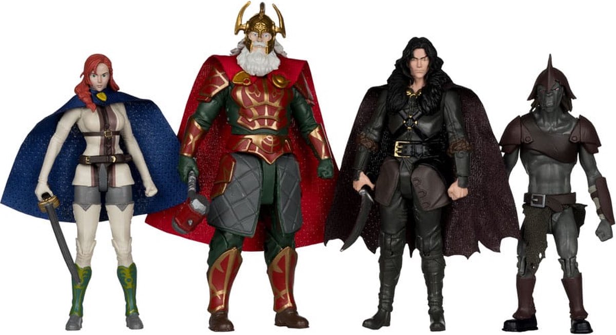 Mcfarlane Toys Der Herr der Ringe: Der Krieg der Rohirrim Actionfiguren 4er-Pack 10 cm große Actionfiguren
