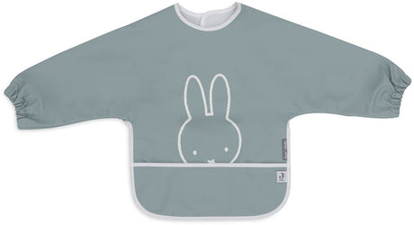 Jollein x nijntje - baby slab waterproof met mouw - miffy peekaboo sea green