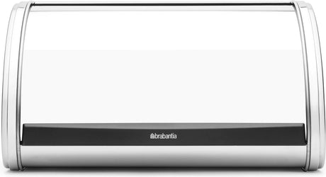 Brabantia verschiebbarer Brotkasten, halb glänzender Stahl, 17,3 x 26,5 x 31,6 cm, 11 Liter