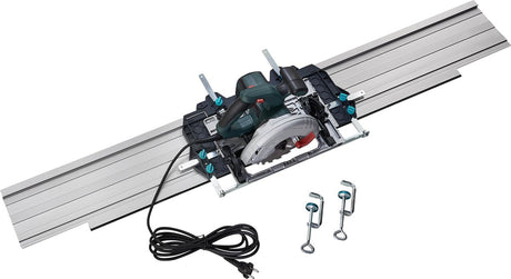 Wolfcraft – Universal-Führungsschiene für Kreissäge 1450 mm – Sägeführung – FKS 145 Führungssystem für Tauchsäge – 6913000