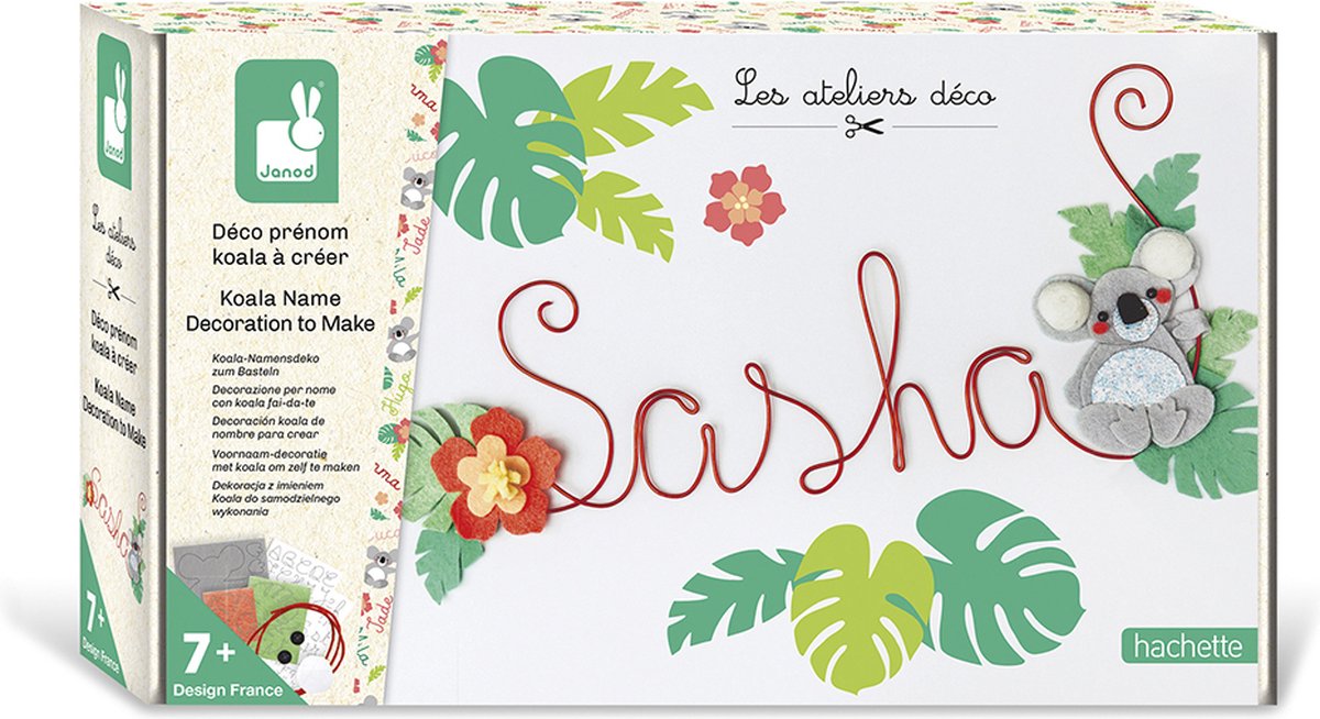 Janod - atelier - deco - naam decoratie - koala