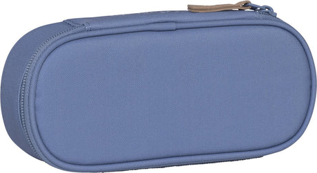 Beckmann Federmäppchen - oval - leer - blauer Schatten