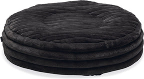 Designed by lotte reza - hondenkussen - rond - antraciet - 65x65x16 cm