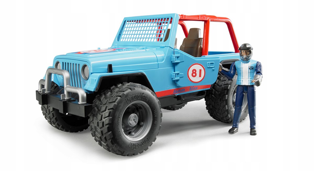 Bruder Jeep Cross Country Racer Blue mit Fahrer
