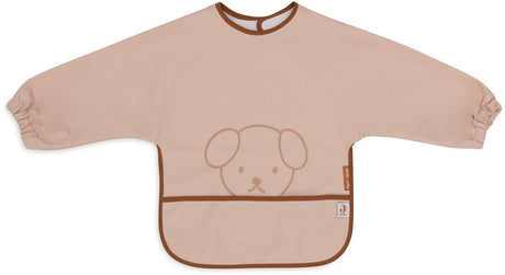 Jollein x nijntje - baby slab waterproof met mouw - miffy peekaboo wild rose