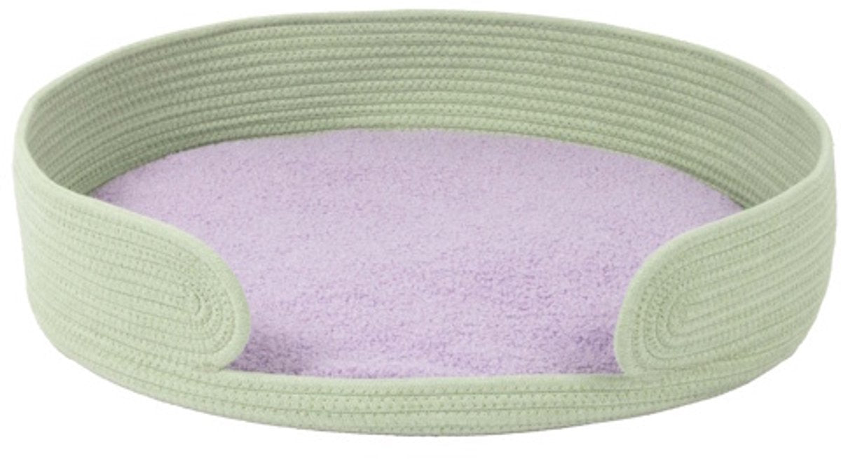 Coockoo kattenmandje lazy lounge groen lila