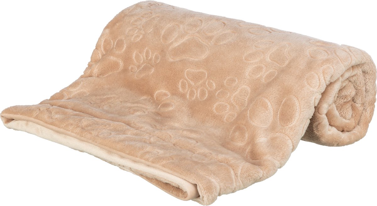Trixie Hundedecke Barry aus weichem Plüsch beige