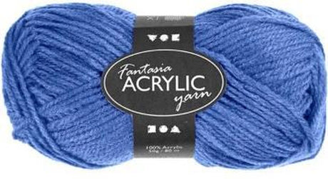 Creativ Company Acrylgarn, blau, 50gr, 80m
