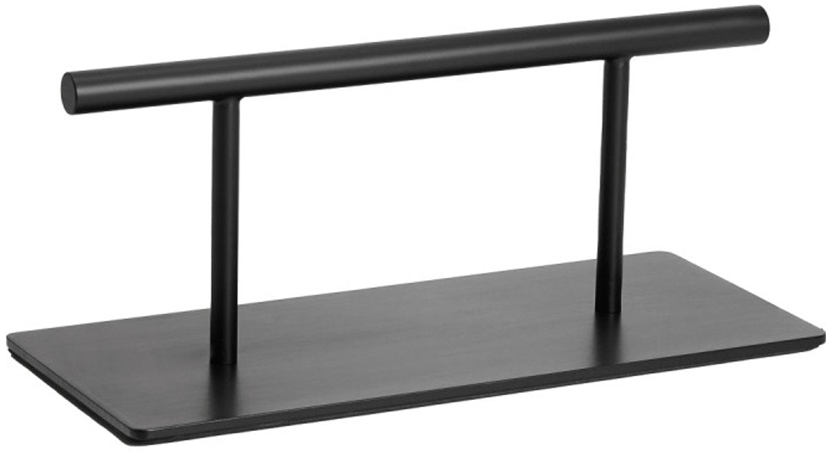 Gabbiano voetsteun kapper – rvs – verzwaarde voet – antislip – mat zwart – 46 cm