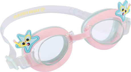Waimea zwembril - kinderen - met cartoon - uv protectie - roze