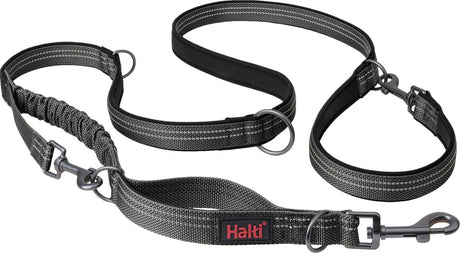 Company of animals - anatomy halti - hondenriem - 3 in 1 - grijs - maat l - van 25-55 kg