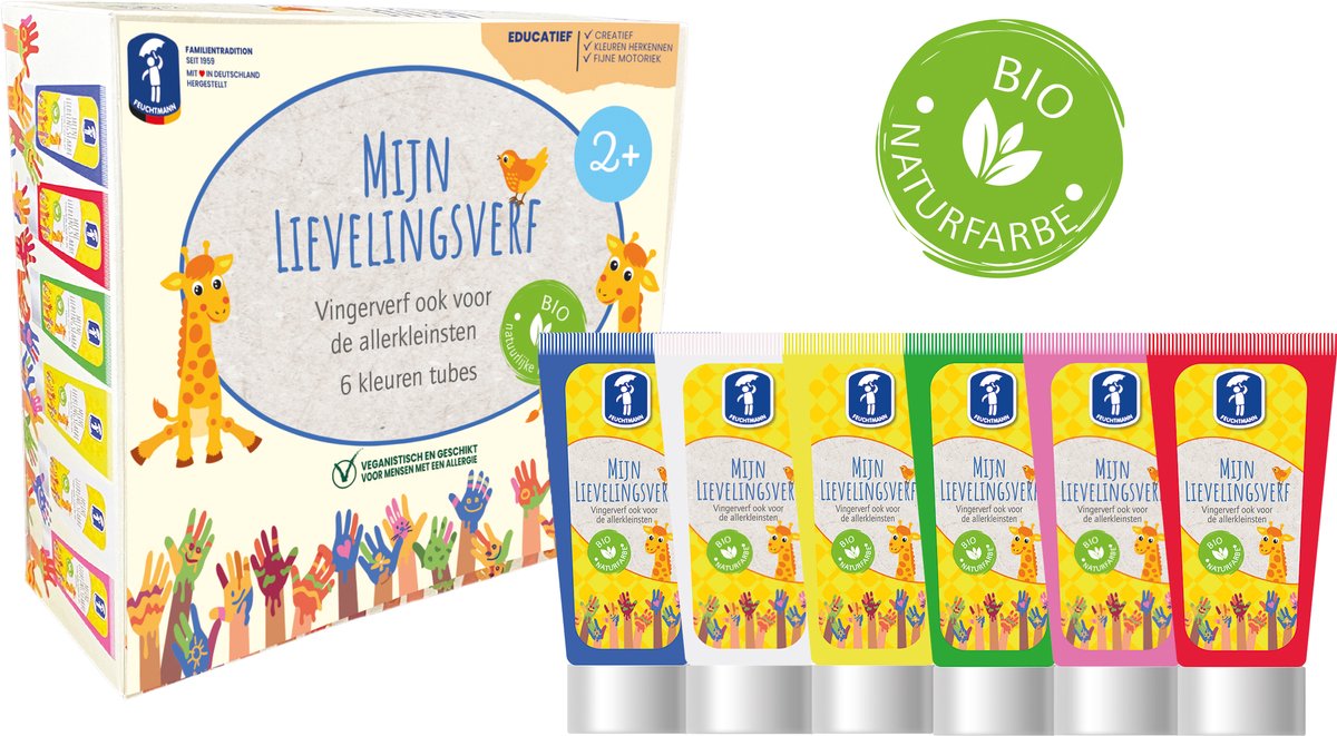 Feuchtmann meine Lieblingsfarbe, Fingerfarbe 6 x 75 g