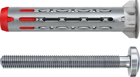Fischer Hohlwanddübel DuOhm 4×55 s ph tx – Universal-Hohlwanddübel mit Torx-Flachkopfschraube – 25 Stück