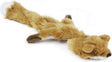 Beeztees flatino vos - hondenspeelgoed - bruin - 30x13x2,5 cm