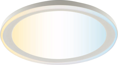Brilliant Pederson - Deckenleuchte - LED 10 W - CCT - 3000 K-6500 K - dimmbar - Nachtlicht - Timer - Fernbedienung - Weiß