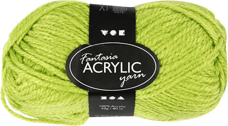 Creativ Company Acrylgarn, hellgrün, 50gr, 80m