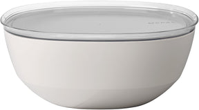 Mepal serveerschaal met deksel silueta - 5000 ml - saladeschaal - nordic white