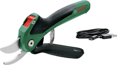 Bosch Easyprune Akku-Gartenschere – mit 3,6-V-Akku und USB-Ladegerät