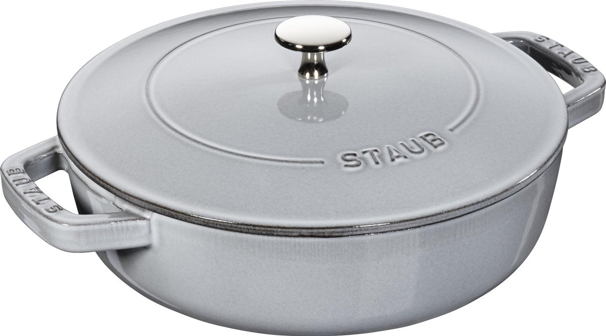 Staub hapjespan chistera - grafietgrijs - ø 24 cm 2.4 liter