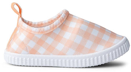 Sonnenuntergangsgitter | Orangefarbene weiße Wasserschuhe - Größe 19-32