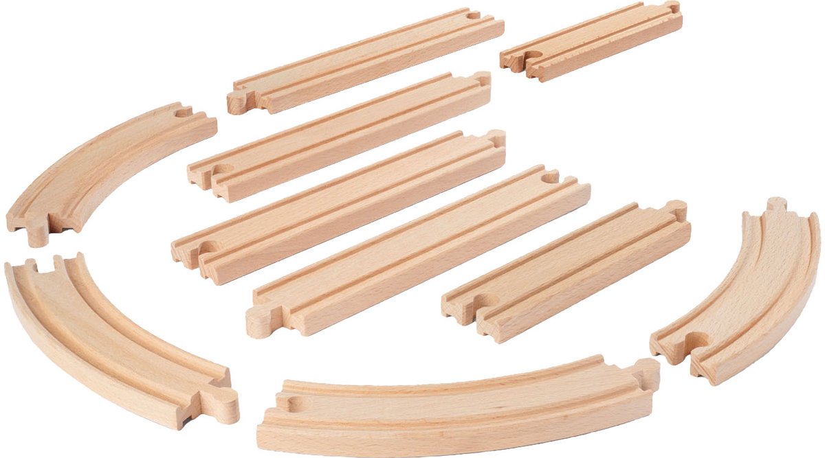 Eichhorn Bahngleise Gleise Spielset, 10-teilig.