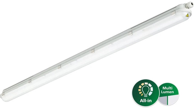 Philips led philips - led waterdichte montagebalk ip65 - wt120 c gen2 | 150cm – 25-43w – 3700-6000lm – 4000k koel wit – multi lumen switch