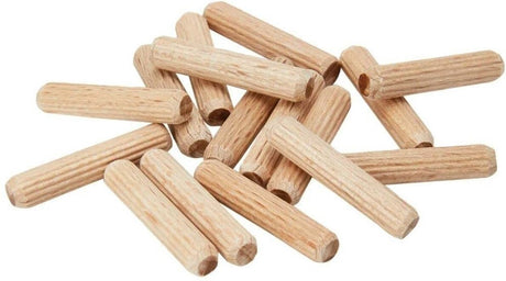 Wolfcraft gerillte Holzdübel | buche | ø6 x 30 mm | 50 Stück - 2906000