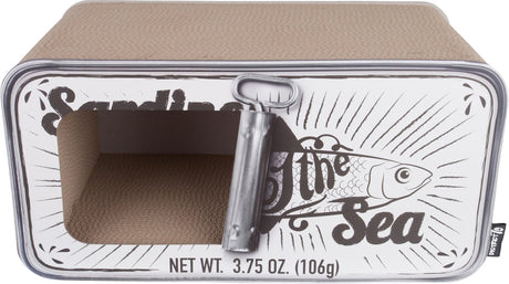 District 70 Sardine – Design-Kratzmöbel aus recycelter Pappe – 60 x 30 x 30 cm – weiß