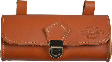 Monte Grappa Satteltasche Leder Cognac mit Logo