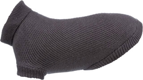 Trixie Hundepullover - Anthrazit Slim-Fit 55cm - warmer Pullover mit Kragen und Beinschlaufen