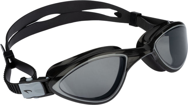 Avento zwembril flex - curved wide view - zwart - verstelbaar - anti-condens uv-bescherming one size
