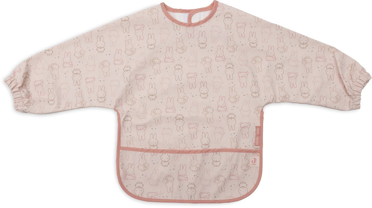 Jollein slab waterproof met mouw miffy moments silk rose