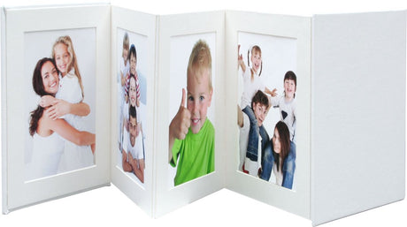 Deknudt frames a66dc1 8ph - leporello album - wit - 8x foto 13x18 cm
