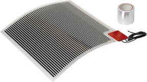 Plieger heat spiegelverwarming - 41 cm x 58 cm - 65 watt - grijs