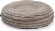 Designed by Lotte Reza Hundekissen – rund – dicker gerippter Stoff – beige – 65 x 65 x 16 cm