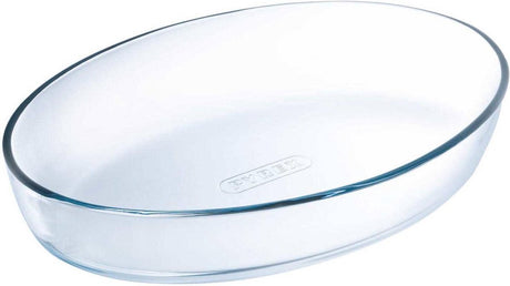 Pyrex - iconic's ovenschaal ovaal 4,2 liter - transparant - borosilicaatglas