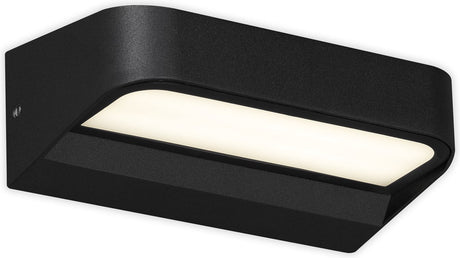 Briloner - Außenwandleuchte - Außenleuchte - Außenbeleuchtung - IP44 - 8 Watt - 4.000 Kelvin - Schwarz, 142x83x52mm (LxBxH)