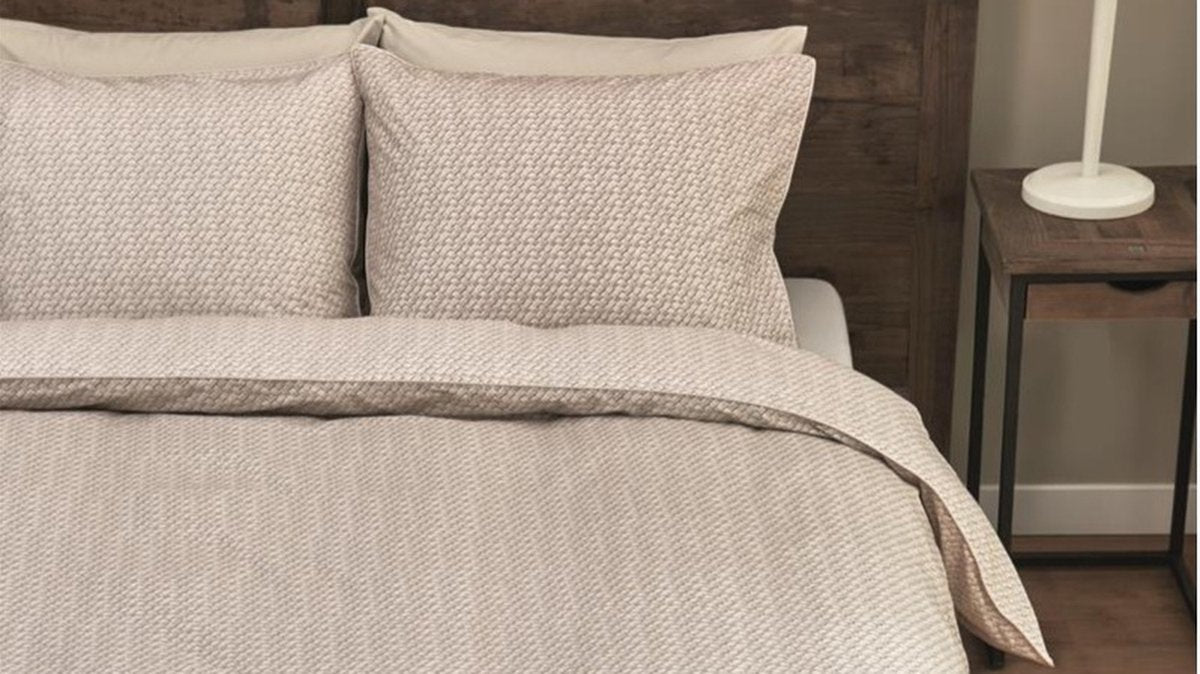 Riviera maison bambu dekbedovertrek - lits-jumeaux xl - 260x200 220 - zand