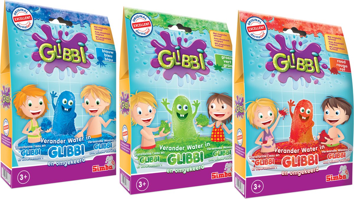 Simba - badspeelgoed - glibbi gelli bundle - zimpli kids