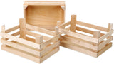 Kleiner Fuß - Holzkisten groß 18x12x9,5cm, 3er-Set